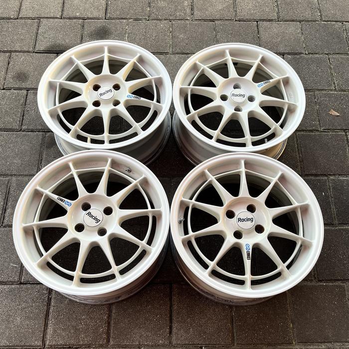 Velg Original Enkei Spider NT03 R17x7 et. 45 4x100 made in Japan lightweight Yaris Freed Mazda 2 Rai