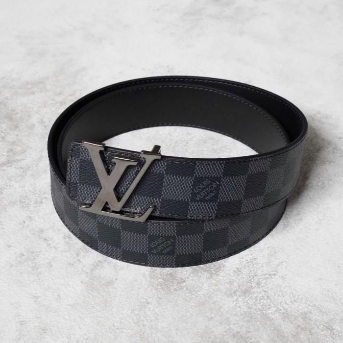 Louis Vuitton LV Reversible Belt Men 40mm 4cm Damier Graphite