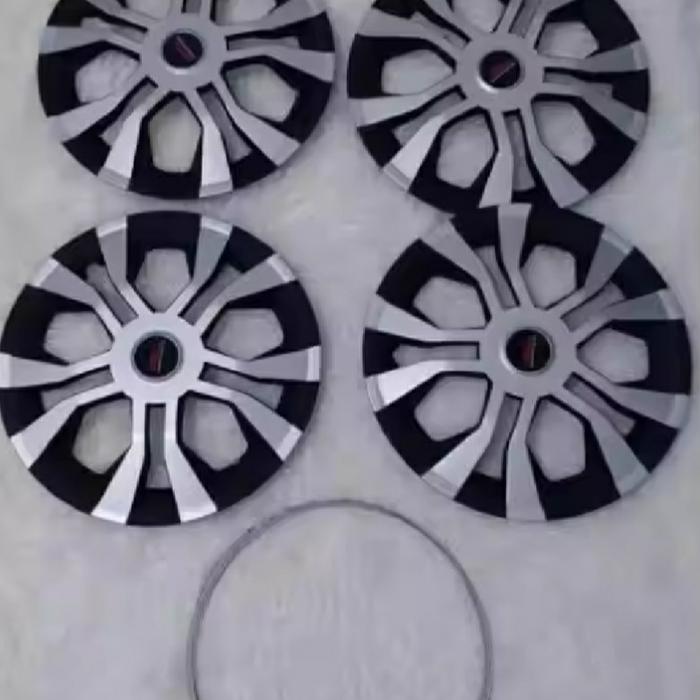 Cover Dop kaleng velg racing mobil silver R13