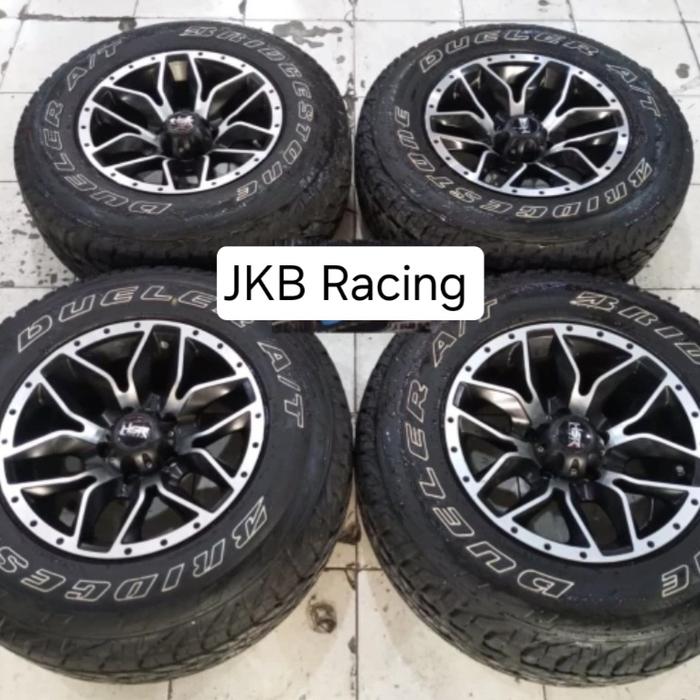 Velg Mobil Bekas Off-road Sateluk Hsr R15x8 Pcd 5x114 ÷Ban Bs 235 70 R15