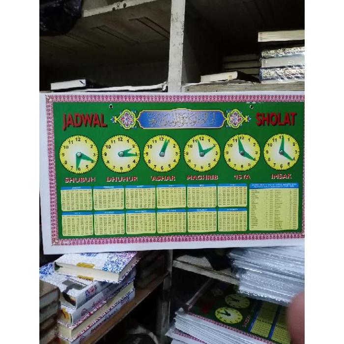 Jempol Jadwal Sholat Papan Jadwal Shalat Manual Lengkap