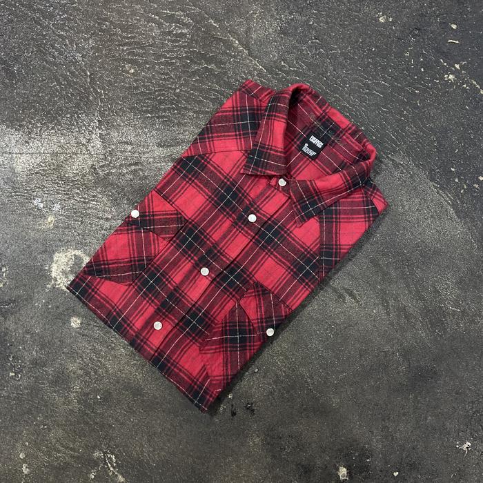 Design United Plaid Flannel Shirt Red / Green / White