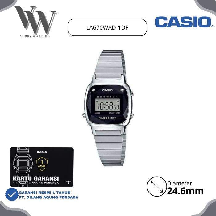 Jam Tangan Casio General LA670WAD-1DF Original & Garansi Resmi