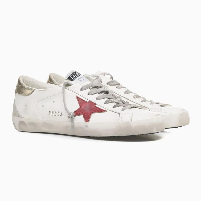 Golden Goose Superstar White Red Star Made in Italy Original