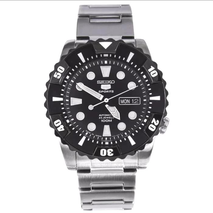 Jam Tangan Pria Seiko 5 Sports SNZJ19K1 Automatic Strap Stainless steel (Original)