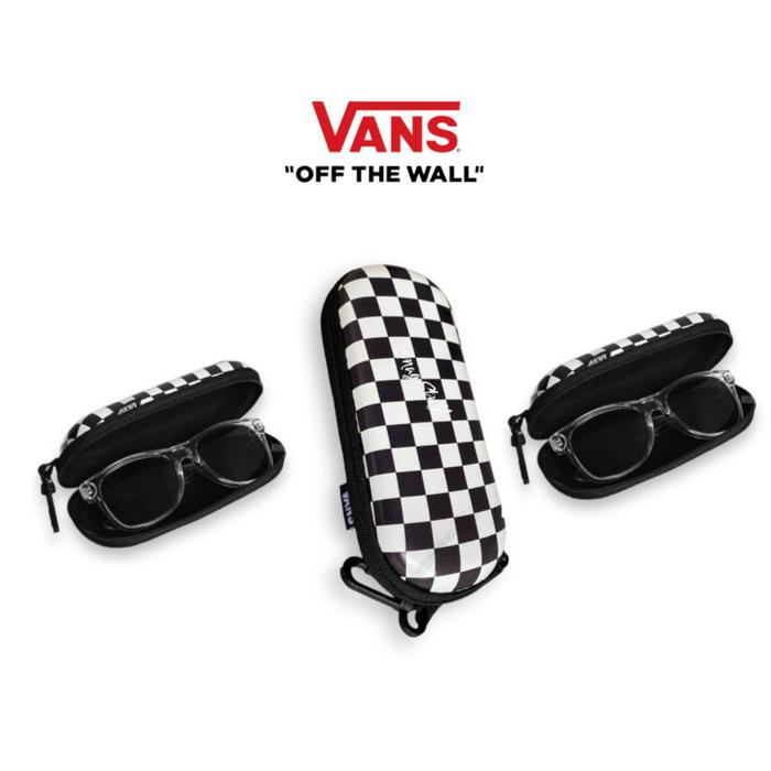 Vans Pouch Tempat Kacamata Checkerboard Black White