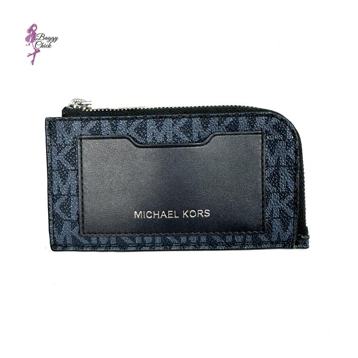 MICHAEL KORS Gifting L Zip Around Card Case Wallet Admiral Blue