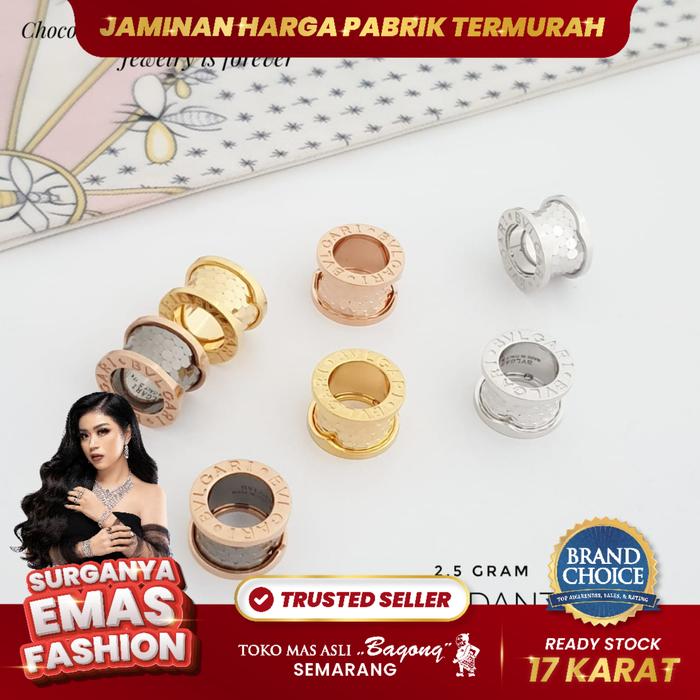 LIONTIN FASHION DISKO 17K/750-ASLI BAGONG GOLD BAGONG EMAS