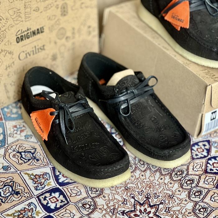 Clarks Wallabee + Civilist Berlin - Black Natural