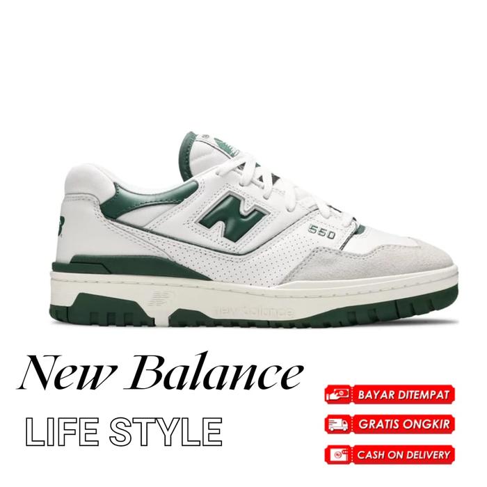 Sepatu New Balance NB 550 White Green
