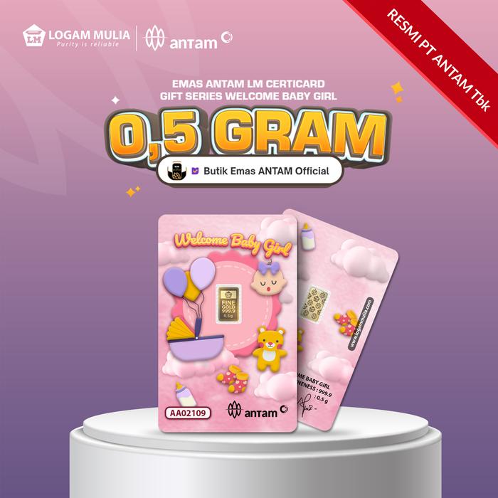 Emas Antam LM Gift Series Welcome Baby Girl - 0,5 gr