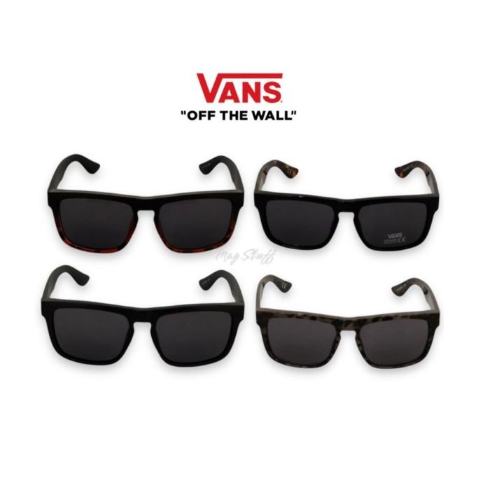 Vans Sunglasses Kacamata Squared Black Doff Tortoise Original
