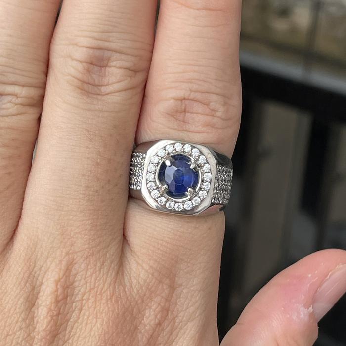 BARU PERMATA BLUE SAPPHIRE SRILANKA CEYLON ROYAL BLUE NICE COLOR BLUE DGL MEMO