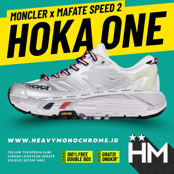 Hoka One Mafate Speed 2 x MCLR Nimbus Cloud Harbor Mist Sneaker 1129992 NCHMS (Size 36-45)