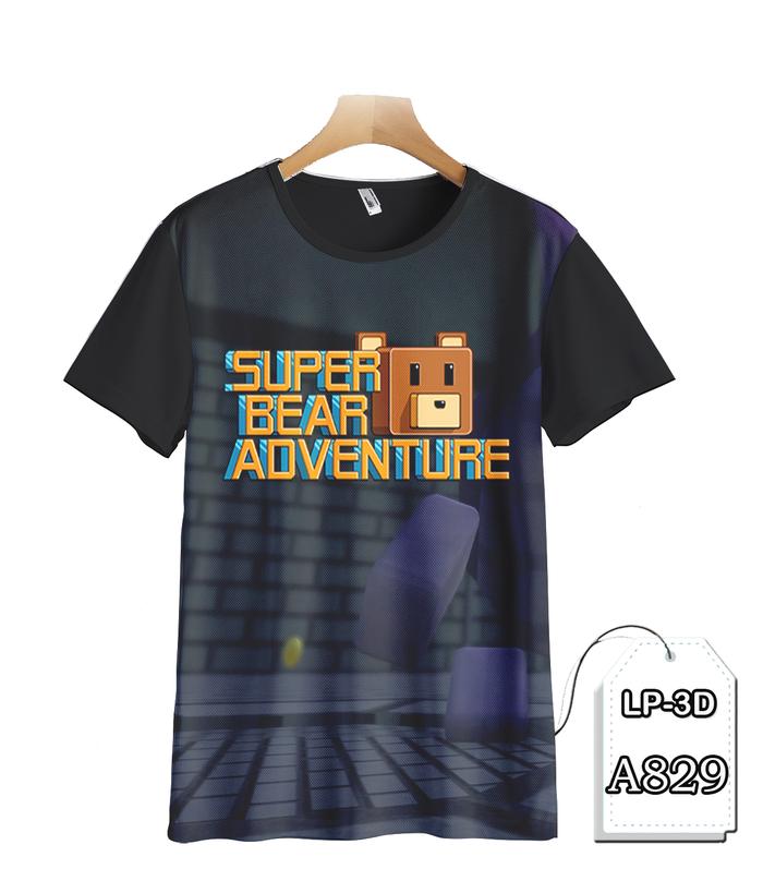 Kaos Super Bear Adventure Baju Game Anak Trendy #LP3D-A829 Fashion