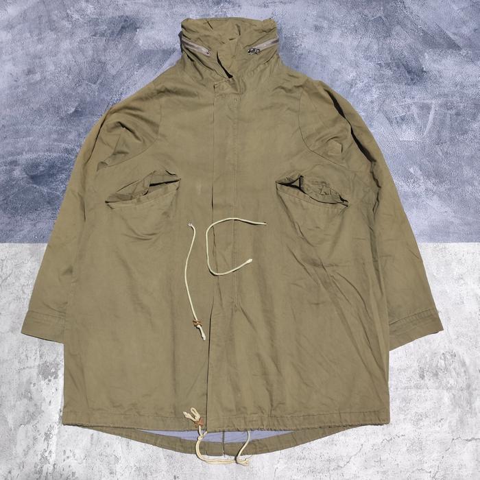 jaket parka pria undercoverism fishing tail hijau army bekas
