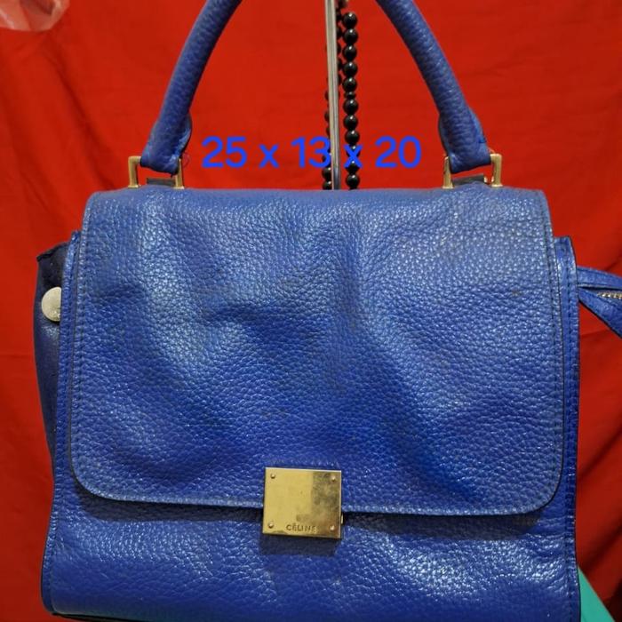 Tas celine branded Uk 25 x 10 x 20 Limited edition Kulit asli Pemakaian pribadi