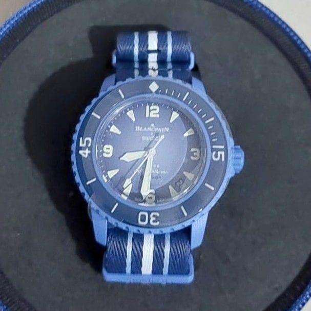Blancpain Scuba Fifty Fathoms Atlantic Ocean Blue SO35A100 - Jam Tangan Menyelam Uniseks
