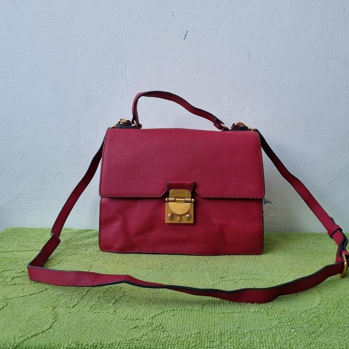 TAS SLING KULIT WANITA LOVCAT PARIS SECOND BRANDED IMPORT / TAS SELEMPANG PESTA WANITA