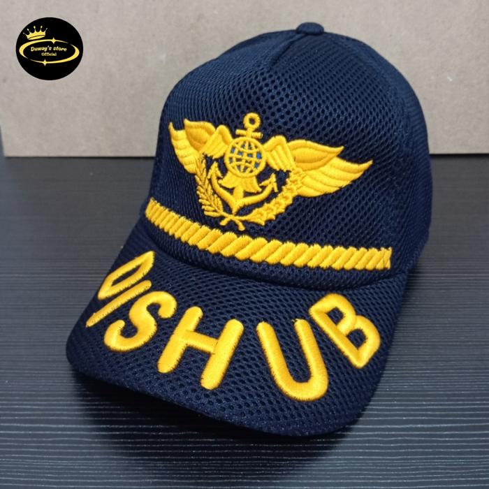 Topi Dishub/Perhubungan Gol 3a - 3d Logo Wing Free Nama | Topi Jaring Dishub Terbaru | Topi Dishub J