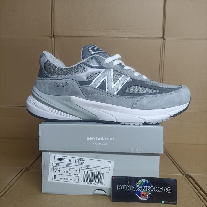 sepatu NB 990 v6 miUSA grey