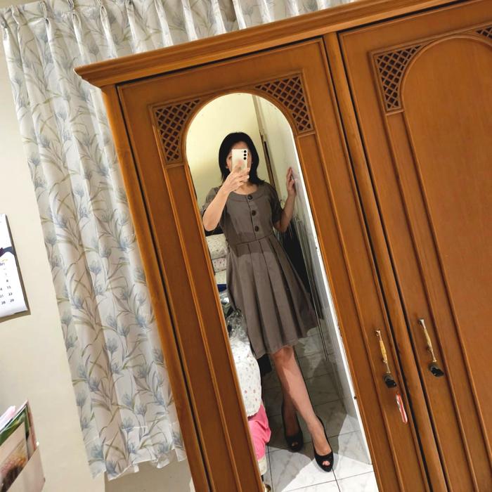 Preloved iora dress - mini dress coklat