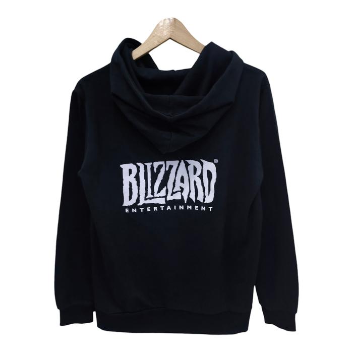 Hoodie zipper playstation sablon blizzard M no brand