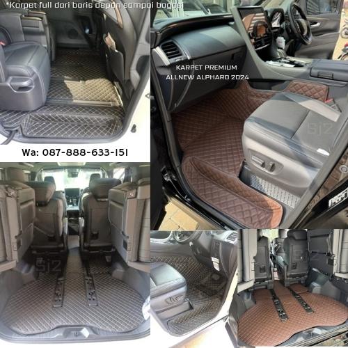 KARPET PREMIUM ALLNEW ALPHARD 2024 BENSIN/HYBRID FULL SAMPAI BAGASI