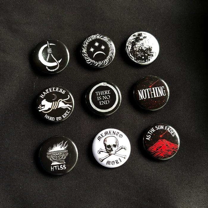 Button Pin by Hateless - Darker