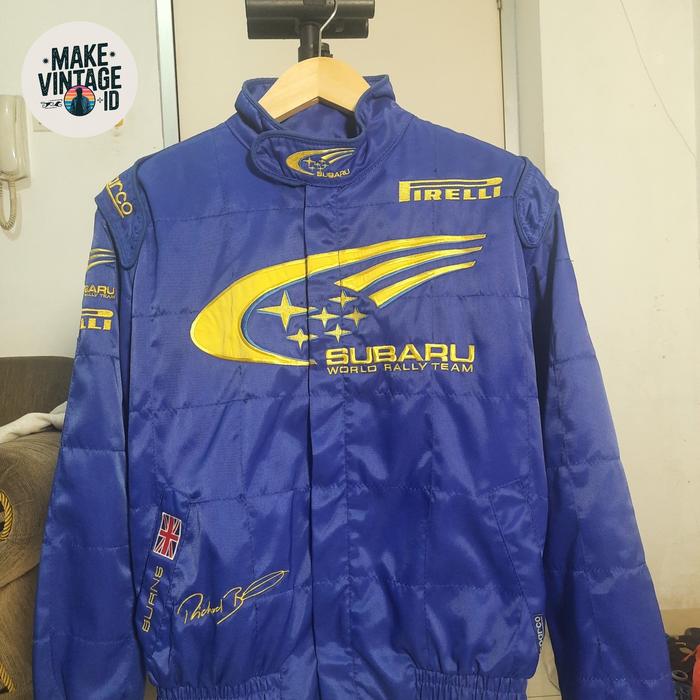 jacket racing vintage subaru richard burns series tag sparco original