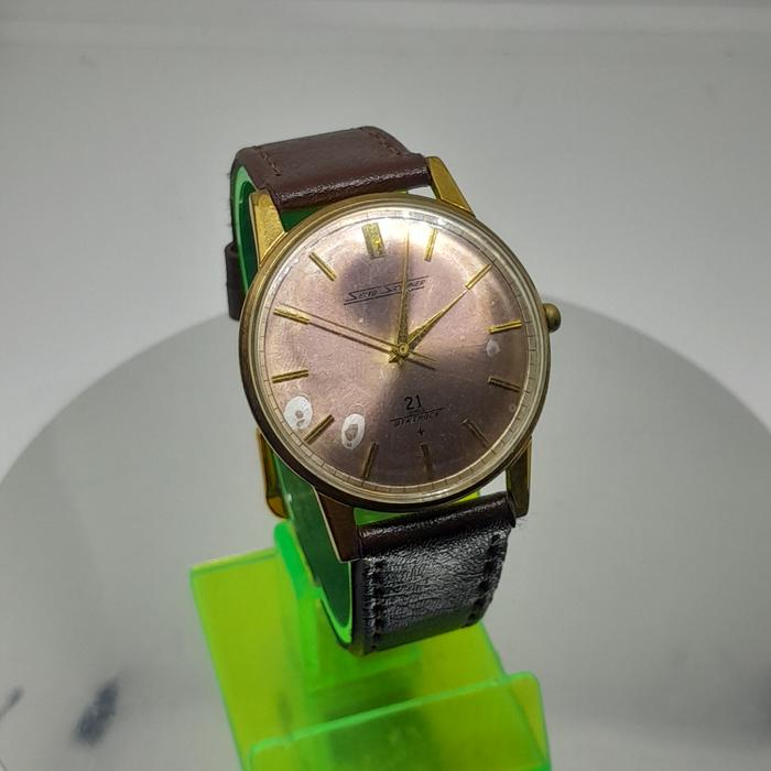 Jam tangan pria Vintage seiko skyliner 21 jewels 1600IE