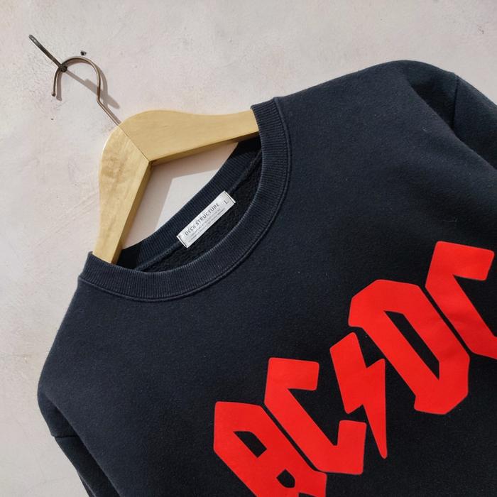 Crewneck Deck Structure ACDC Hitam