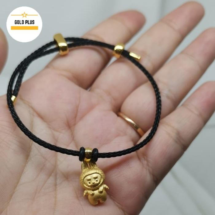Gelang labubu emas hongkong