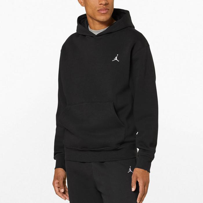 Jaket Nike Jordan Essentials Mens Loopback Pullover Hoodie Black ORIGINAL