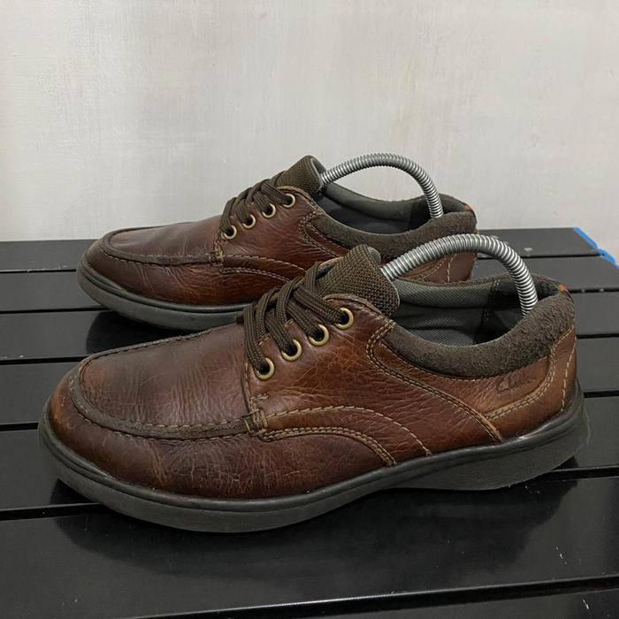 Sepatu Clark Collection 14885 Brown Leather Second