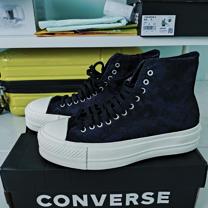 CONVERSE CT AS LIFT HI UNCHARTED WATER/EGRET/BLACK