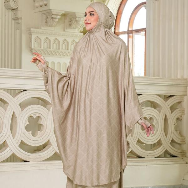 Mukena BUTTONSCARVES Lacorde Prayer Robe - Taupe