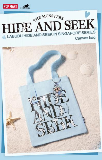 POP MART LABUBU HIDE AND SEEK IN SINGAPORE SERIES - Canvas Bag