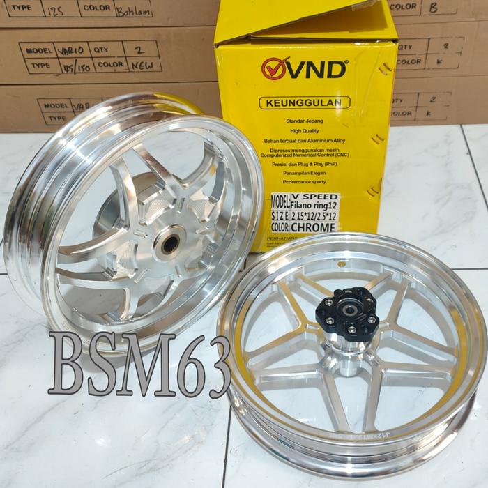 Velg Racing Vnd V speed Ring 12 Filano Pelek Vnd V speed Grand Filano