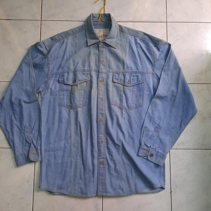 Jaket Jeans Sting Ray Blue Washed size L Thrift
