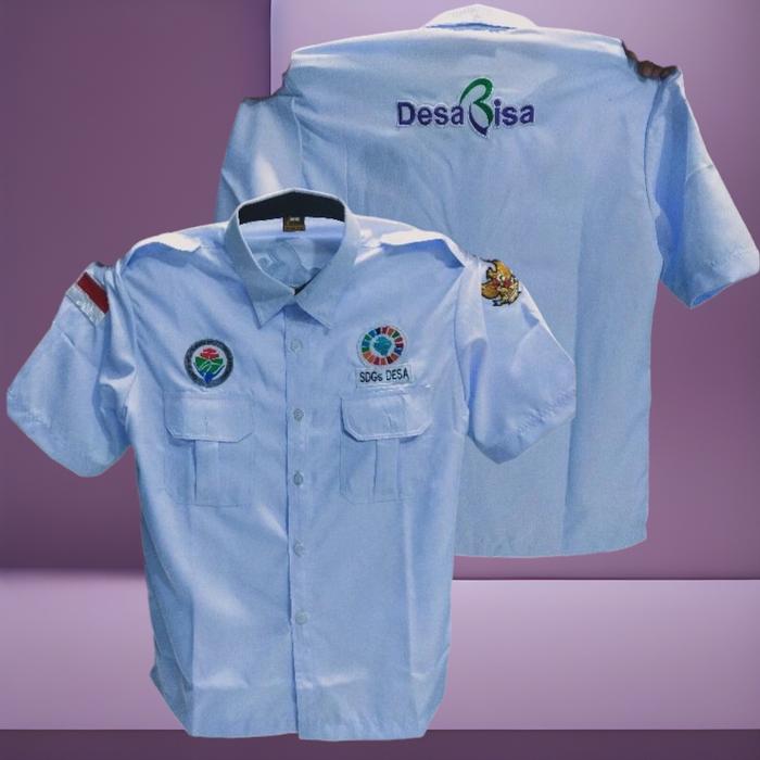 kemeja bumndes seragam kerja desa pendamping baju pdh sdgs desa bisa