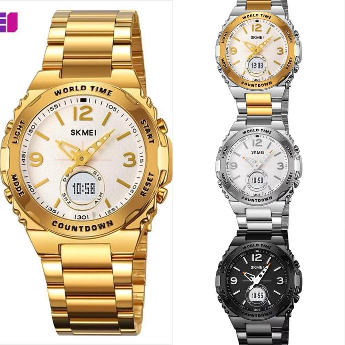 JAM TANGAN PRIA SKMEI 2310 RANTAI MESIN ORIGINAL BERGARANSI