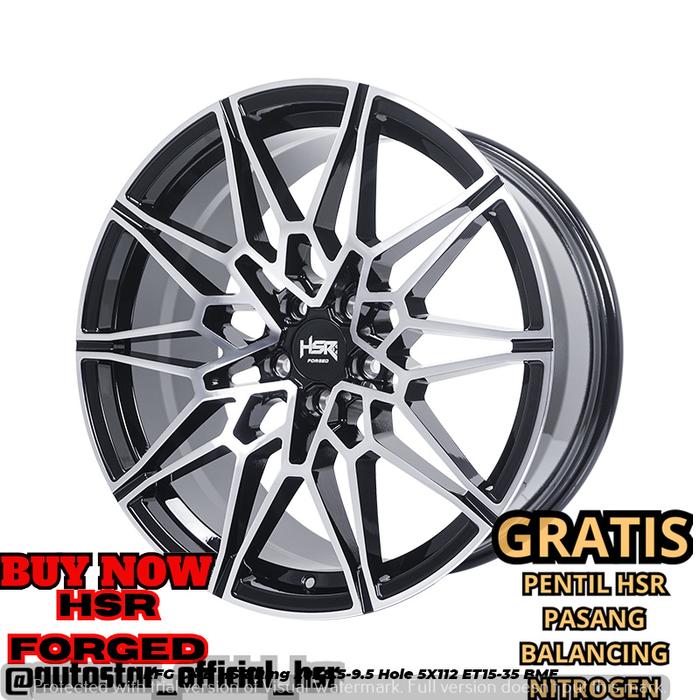 VELG HSR FORGED RFG CMB HSR R20 LEBAR 85/95 PCD 5X112 ET15/35 BMF PASS BUAT MOBIL Mercedes Benz AMG 