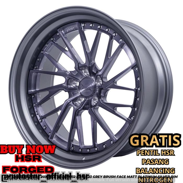 VELG HSR FORGED RFG CK-06 2PIECE HSR R20 LEBAR 95/11 PCD 5X112 ET-18/-23 GBF PASS BUAT MOBIL Mercede