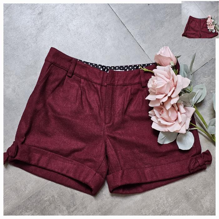 celana pendek wool korea style Wanita Shorts baju bawahan