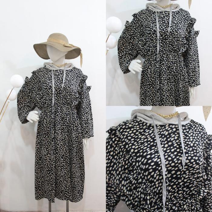 Dress hoddie korean look/ mini dress hoddie /Preloved dress/thrifting