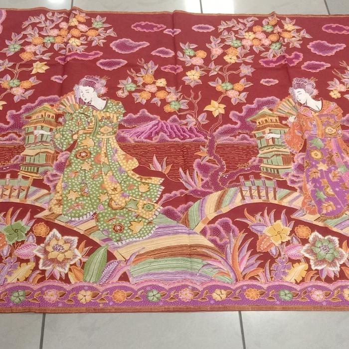 kain batik tulis hokokai .batik hokokai.1