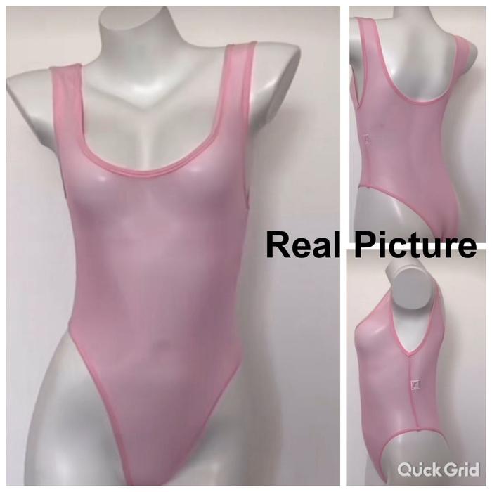 Lingerie Sexy Swimsuit Bodysuit Transparan Halus Melar Import Premium