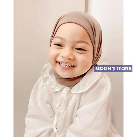 BARU! Hijab Segitiga Instan Anak Variasi Warna Polos Bahan Jersey Spandex Premium V2