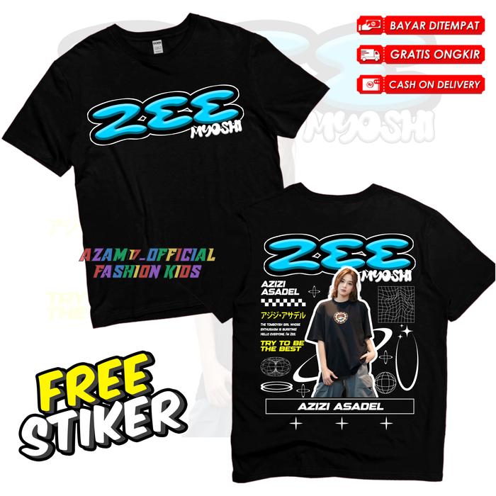 (BISA COD) KAOS ANAK BAJU ANAK JKT 48 ZEE FREE NAMA / KAOS TSHIRT ANAK ZEE OSHI JKT 48 MEMBER JKT 48